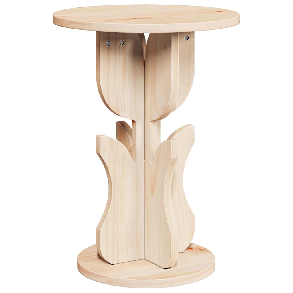 Couchtisch Natur 39,5 x 39,5 x 53,5 cm Massivholz Kiefer