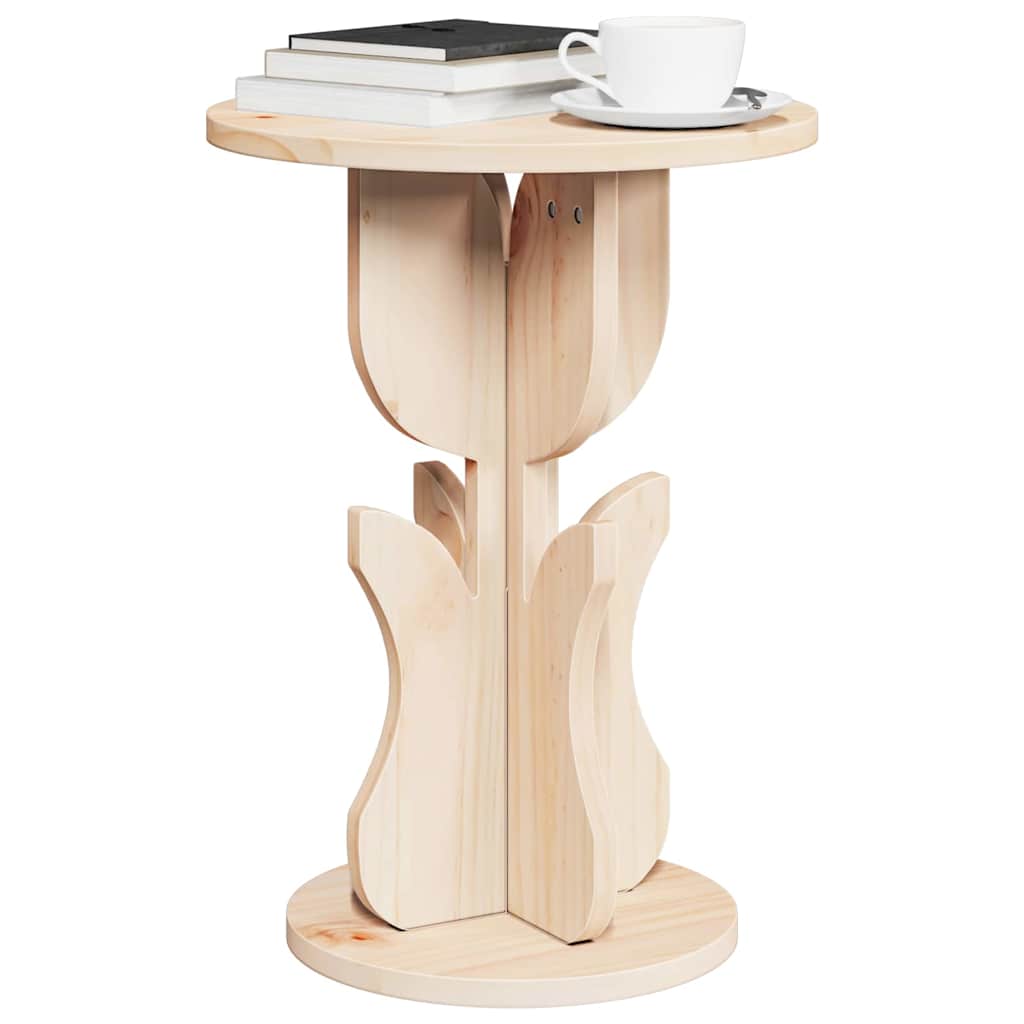 Couchtisch Natur 39,5 x 39,5 x 53,5 cm Massivholz Kiefer