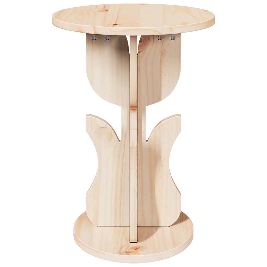 Couchtisch Natur 39,5 x 39,5 x 53,5 cm Massivholz Kiefer