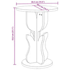 Couchtisch Wachsbraun 39,5 x 39,5 x 53,5 cm Massivholz Kiefer