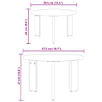 Couchtisch 2 pcs Natur Massivholz Kiefer