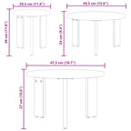 Couchtisch 3 pcs Wachsbraun Massivholz Kiefer