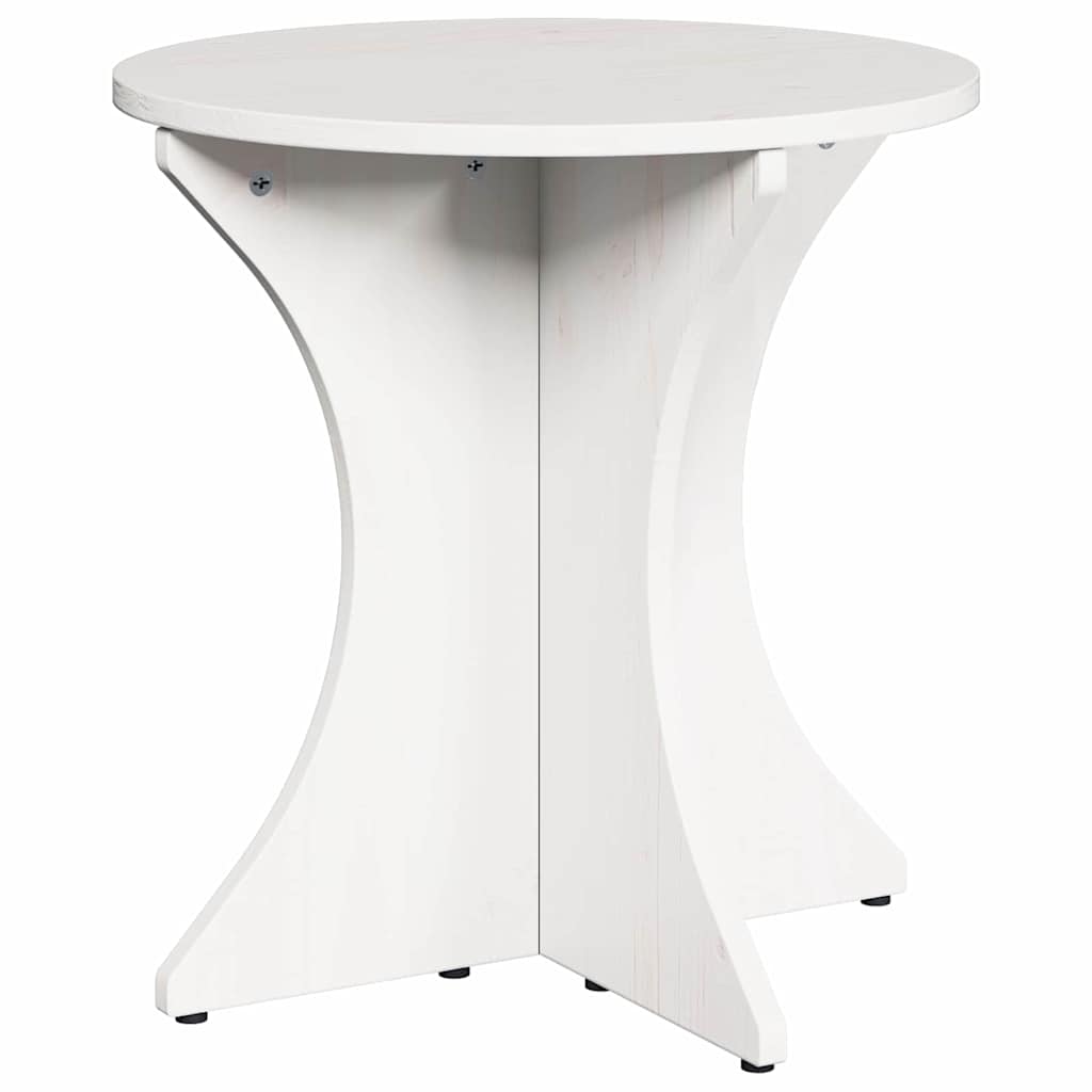 Couchtisch 2 pcs Weiß Massivholz Kiefer
