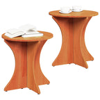 Couchtisch 2 pcs Wachsbraun Massivholz Kiefer
