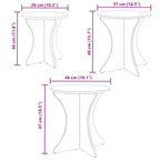 Couchtisch 3 pcs Weiß
