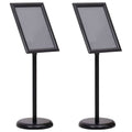 Plakatständer 2 pcs Schwarz 45 x 32,7 x 108 cm Aluminium