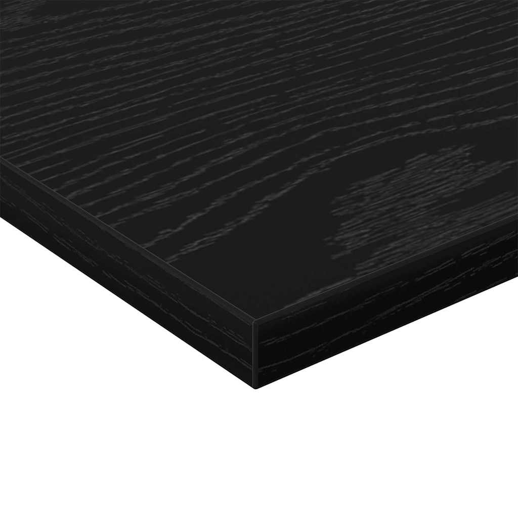 Regalbrett 4 pcs Schwarz 40 x 30 x 1,5 cm Holzwerkstoff