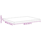 Regalbrett 4 pcs Schwarz 40 x 30 x 1,5 cm Holzwerkstoff