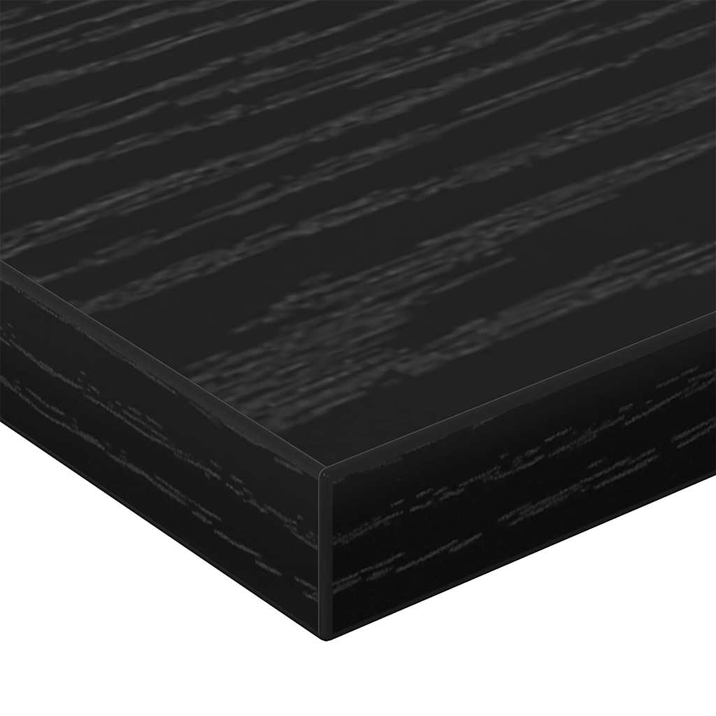 Regalbrett 4 pcs Schwarz 60 x 20 x 1,5 cm Holzwerkstoff