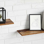 Regalbrett 4 pcs Braun 80 x 20 x 1,5 cm Holzwerkstoff