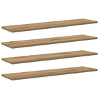 Regalbrett 4 pcs Braun 80 x 20 x 1,5 cm Holzwerkstoff