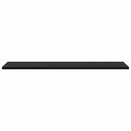Regalbrett 4 pcs Schwarz 80 x 20 x 1,5 cm Holzwerkstoff