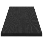 Regalbrett 4 pcs Schwarz 80 x 20 x 1,5 cm Holzwerkstoff