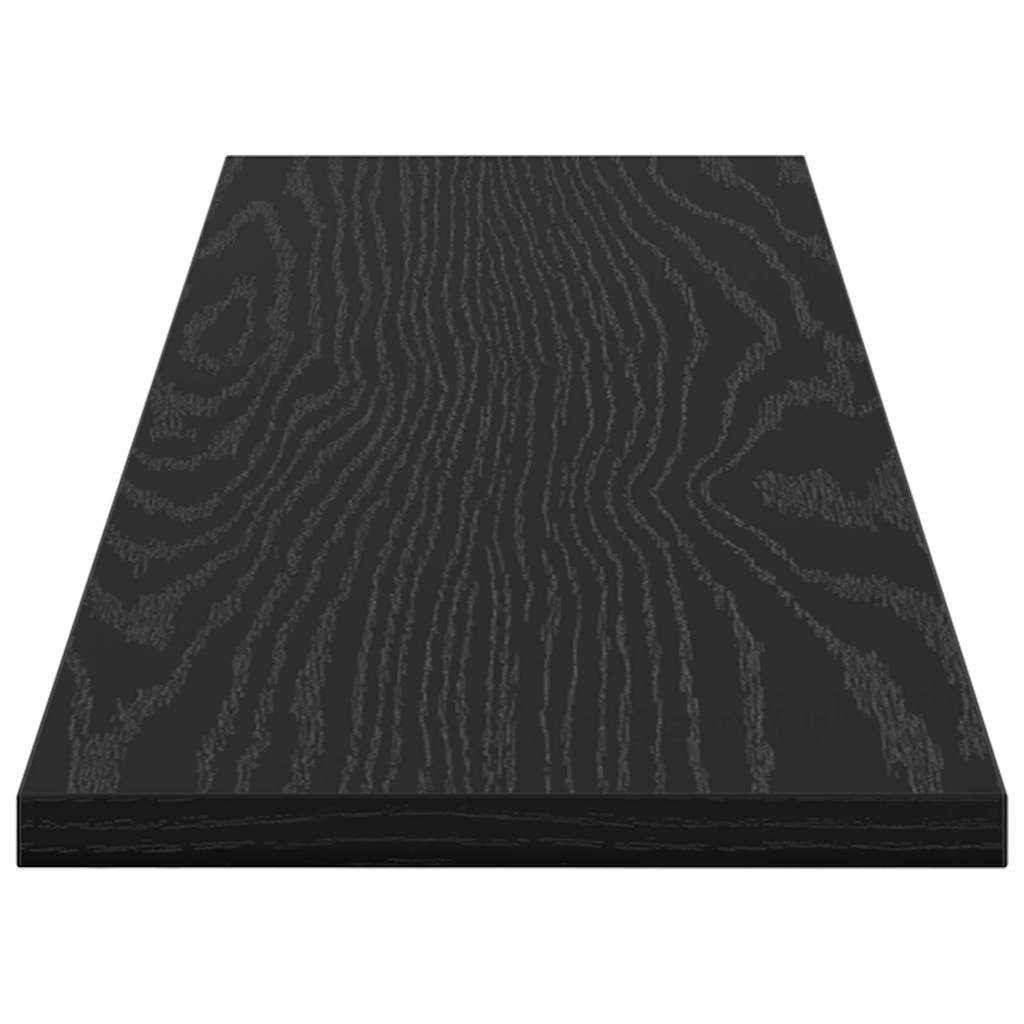 Regalbrett 4 pcs Schwarz 80 x 20 x 1,5 cm Holzwerkstoff