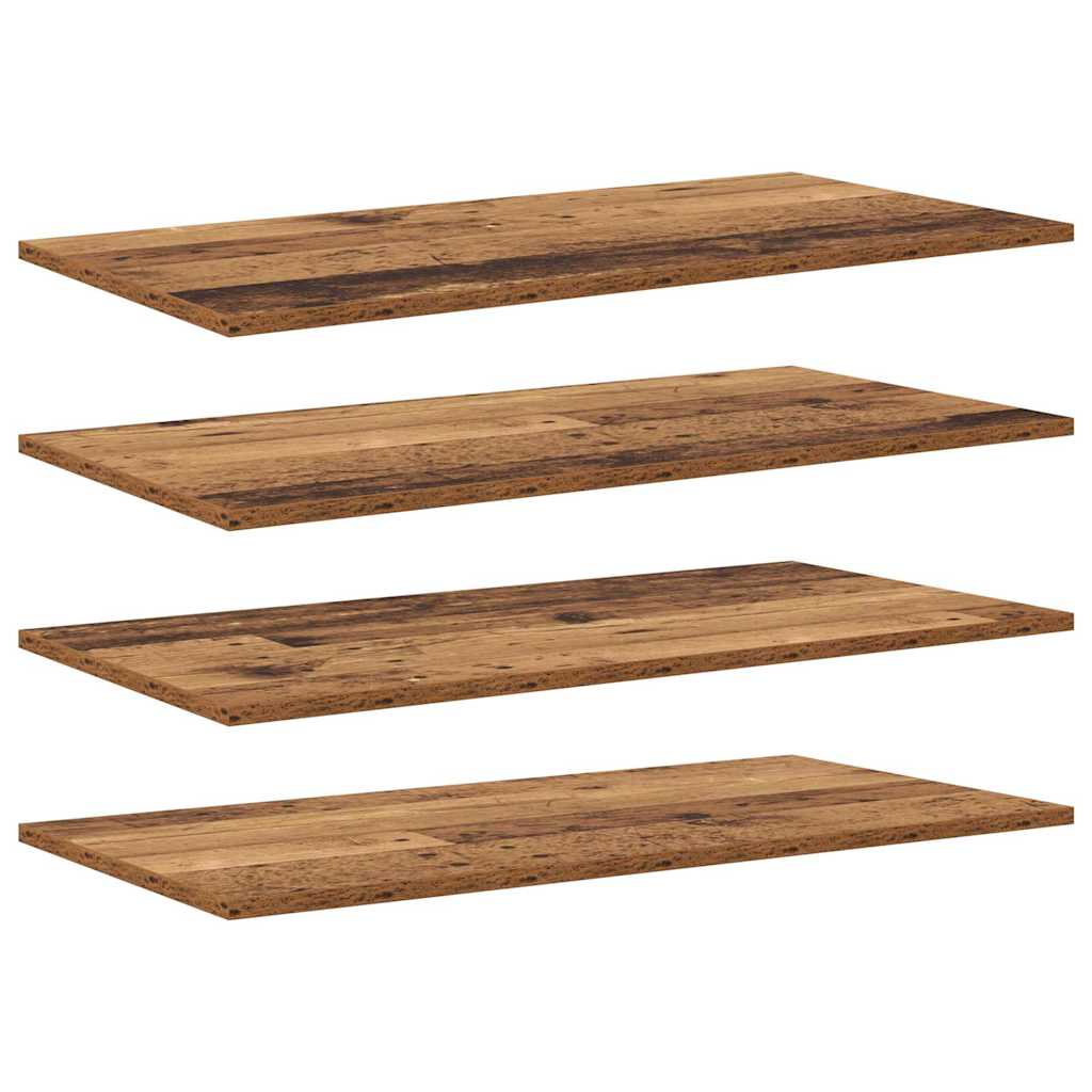 Regalbrett 4 pcs Braun 80 x 40 x 1,5 cm Holzwerkstoff