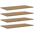 Regalbrett 4 pcs Braun 80 x 40 x 1,5 cm Holzwerkstoff