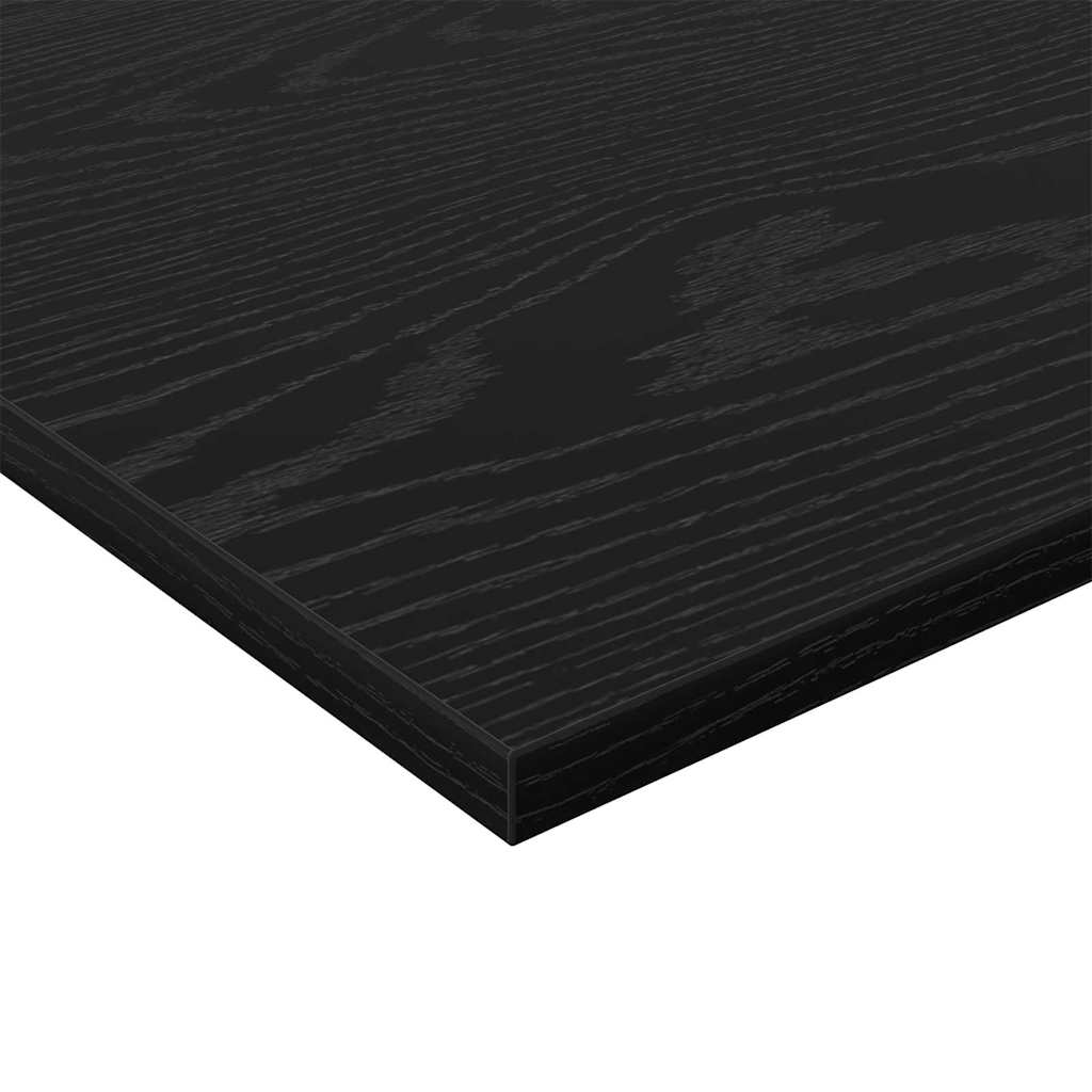 Regalbrett 4 pcs Schwarz 80 x 40 x 1,5 cm Holzwerkstoff