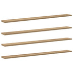 Regalbrett 4 pcs Braun 100 x 10 x 1,5 cm Holzwerkstoff