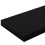 Regalbrett 4 pcs Schwarz 100 x 10 x 1,5 cm Holzwerkstoff