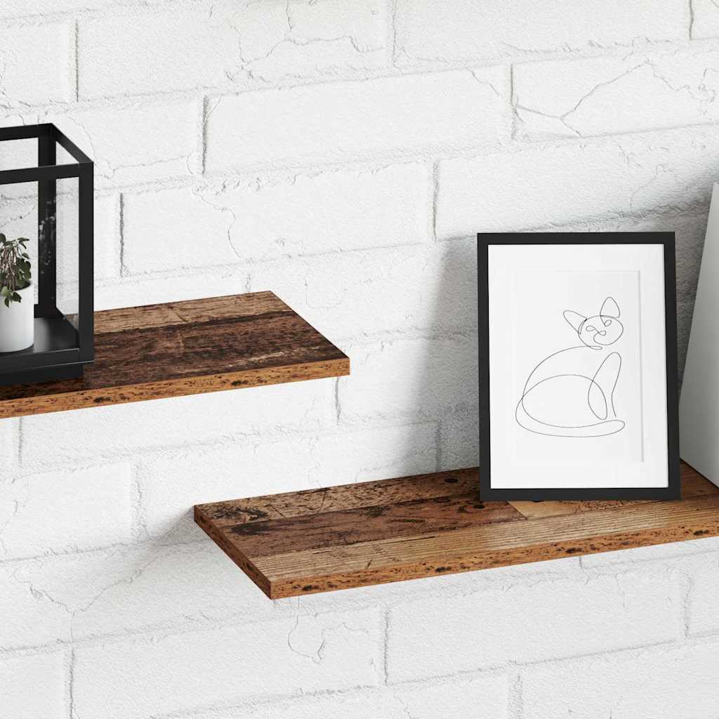 Regalbrett 4 pcs Braun 100 x 20 x 1.5 cm Holzwerkstoff