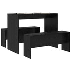 Essgruppe 2 pcs Schwarz Eichen-Optik Holzwerkstoff