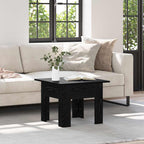 Couchtisch Schwarz Eichen-Optik 55 x 55 x 42 cm Holzwerkstoff