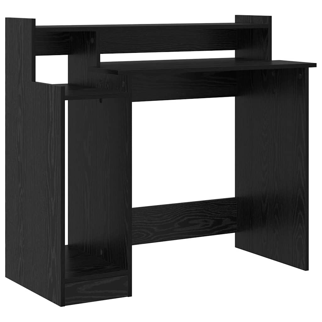 Schreibtisch Schwarz Eichen-Optik 97 x 45 x 90 cm Holzwerkstoff