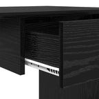 Schreibtisch mit Speicher Schwarz Eichen-Optik 100 x 50 x 76 cm