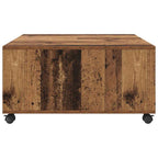 Couchtisch mit Schubladen Altholz 75 x 75 x 38 cm Holzwerkstoff