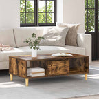 Couchtisch Geräucherte Eiche 102 x 55 x 35 cm Holzwerkstoff