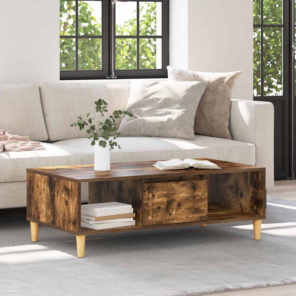 Couchtisch Geräucherte Eiche 102 x 55 x 35 cm Holzwerkstoff