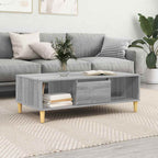 Couchtisch Graues Sonoma 102 x 55 x 35 cm Holzwerkstoff