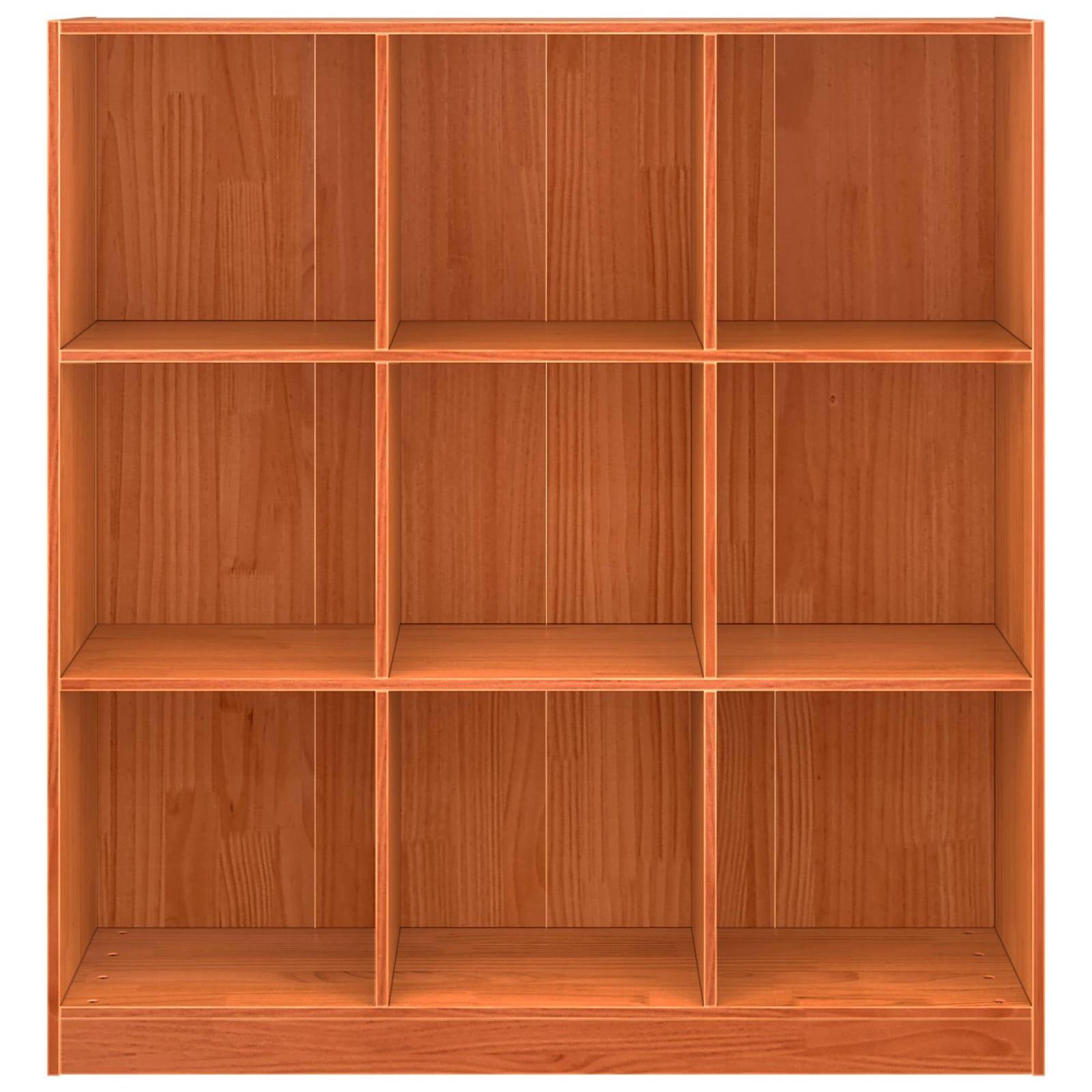 Bücherregal Wachsbraun 104 x 33 x 110 cm Massives Kiefernholz