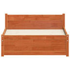 Bettrahmen Wachsbraun 195,5 x 80,5 x 51 cm Massives Kiefernholz