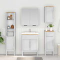 Badezimmer-Wandschrank mit Regal FLORO Weiß 35 x 30 x 60 cm