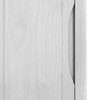 Badezimmerschrank FLORO Weiß 35 x 30 x 90 cm Massivholz Kiefer