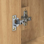 Bad hoher Schrank mit Regal FLORO Wachsbraun 35 x 30 x 160 cm