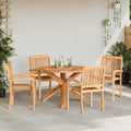 Garten Essgruppe 5 pcs Natur Massivholz Akazie