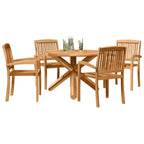 Garten Essgruppe 5 pcs Natur Massivholz Akazie