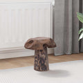 Hocker Natur 35 x 35 x 35 cm Massivholz Teak
