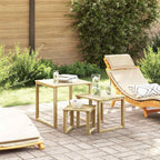 Tisch 3 pcs Natur Imprägniertes Kiefernholz