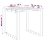 Tisch 3 pcs Natur Imprägniertes Kiefernholz
