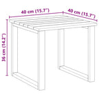 Tisch 3 pcs Natur Imprägniertes Kiefernholz