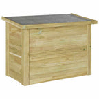 Aufbewahrungsbox mit Speicher Natur 80 x 44,5 x 57,5 cm