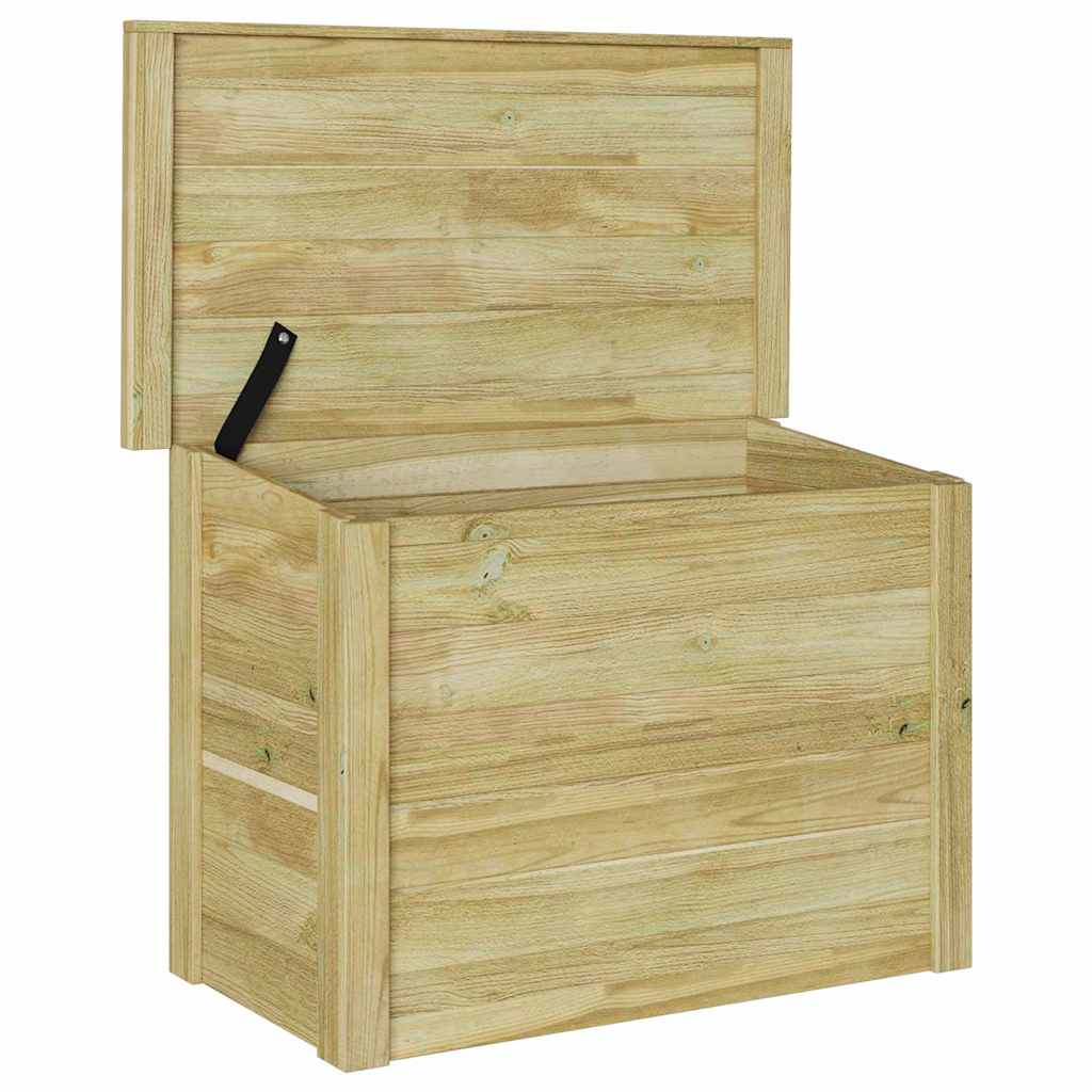 Aufbewahrungsbox mit Speicher Natur 80 x 44,5 x 57,5 cm