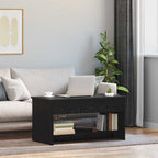 Couchtisch Schwarz Eichen-Optik 80 x 50,5 x 41,5 cm
