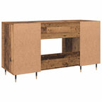 Schreibtisch mit Regal Altholz 140 x 50 x 75 cm Holzwerkstoff