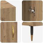 Schreibtisch Artisan-Eiche 140 x 50 x 75 cm Holzwerkstoff