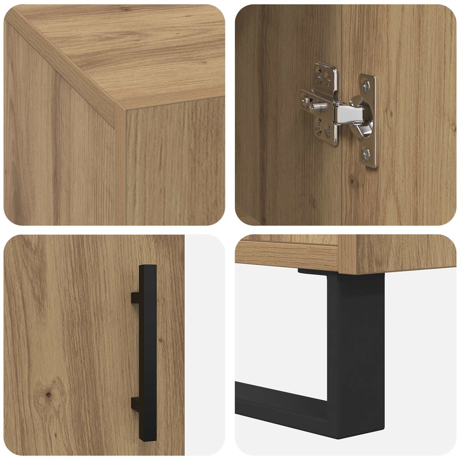 Schreibtisch Artisan-Eiche 140 x 50 x 75 cm Holzwerkstoff