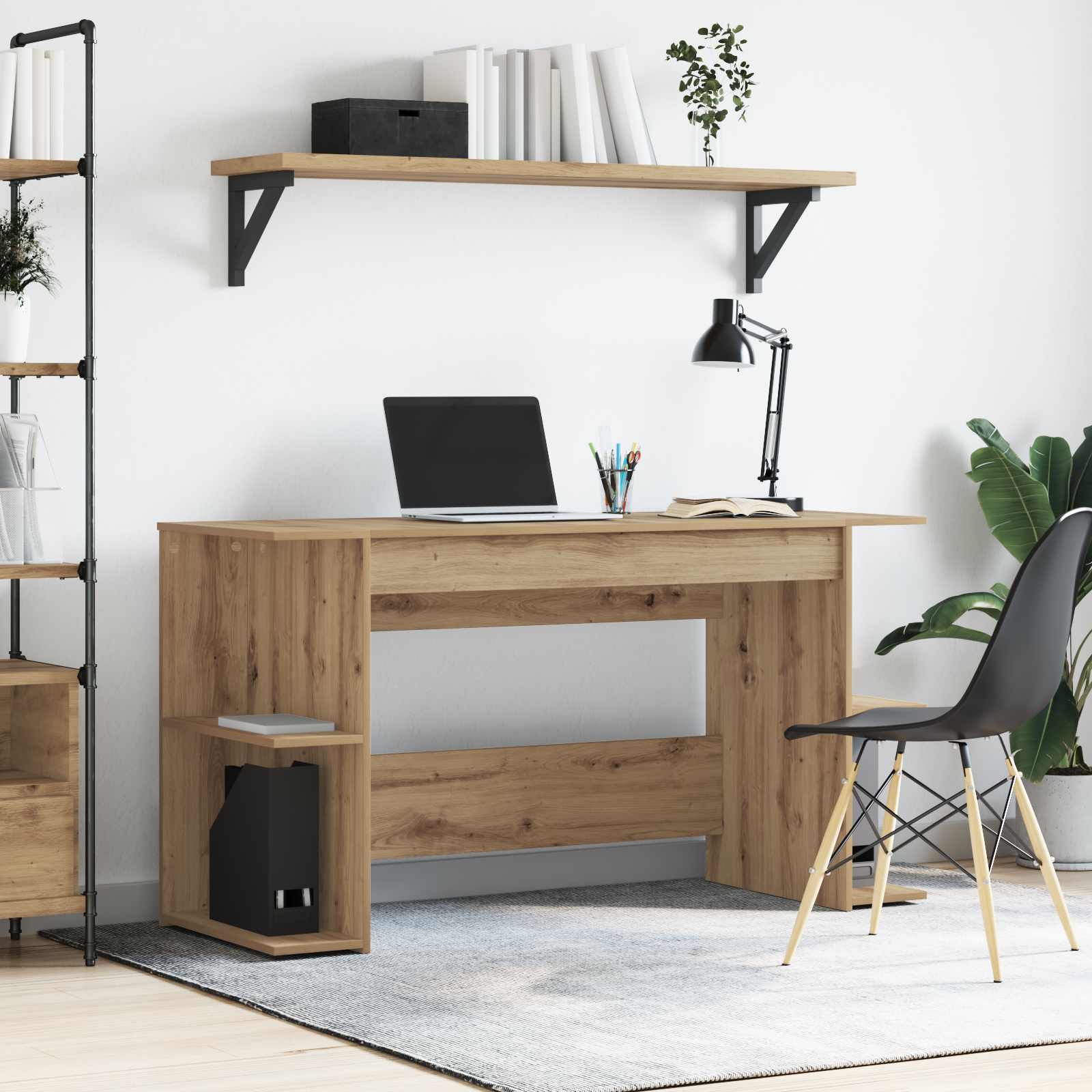 Schreibtisch Artisan-Eiche 140 x 50 x 75 cm Holzwerkstoff